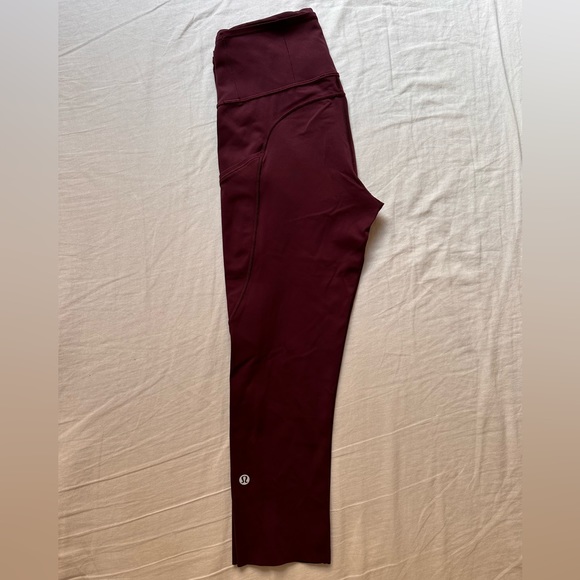 Lululemon Fast and Free High-Rise Crop - Cassis - Picture 6 of 7